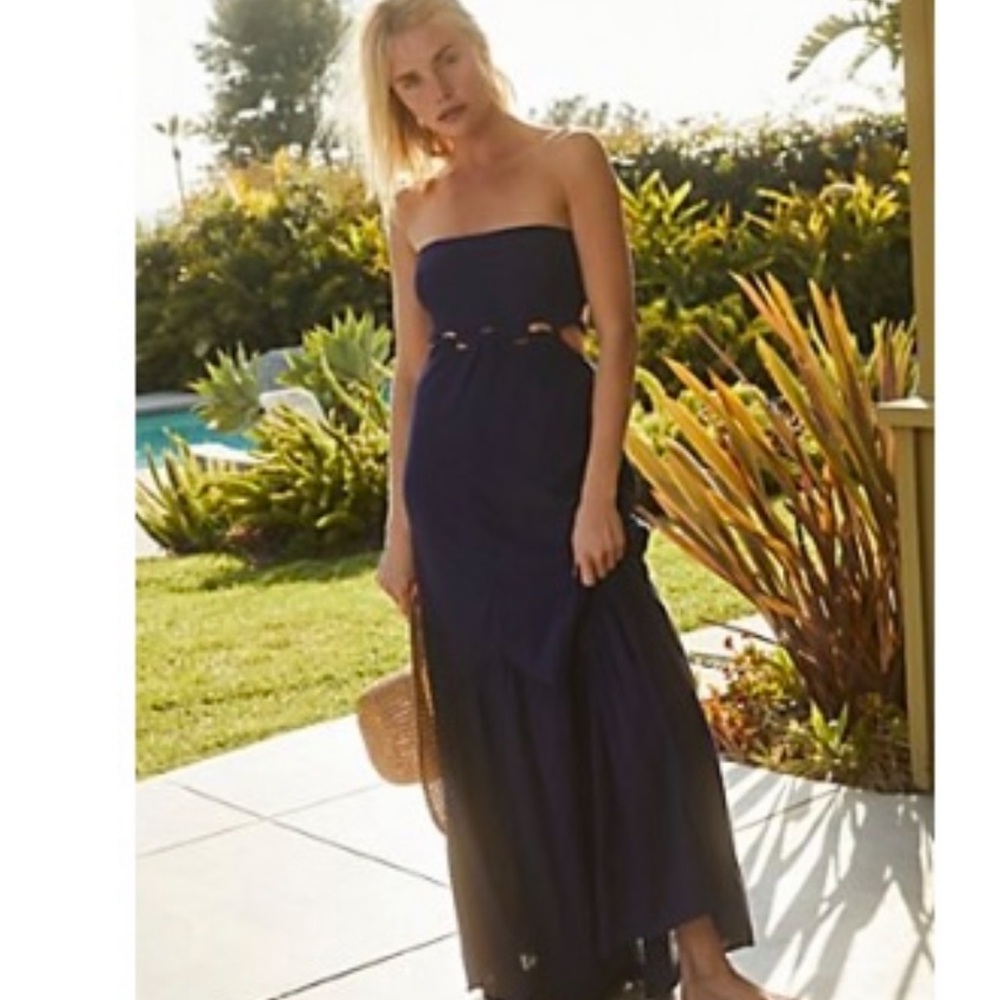 BNWT ✨✨Free People Beaming maxi dress in Celestial Indigo blue